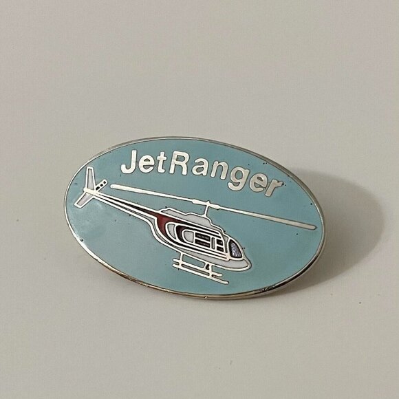 Vintage 1986 Jet Ranger Lapel Pin Helicopter Aero - Picture 8 of 8